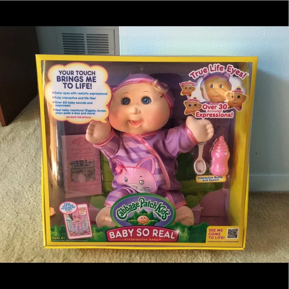 Cabbage Patch Kids (CPK) Interactive Baby So Real Doll